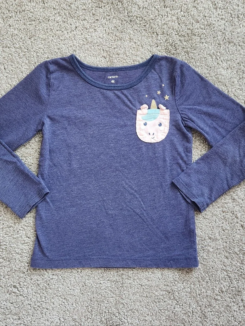 Girls 4T Unicorn Blues Mix & Match Bundle | Rainbow, Skirt, Shorts | 4 Pieces